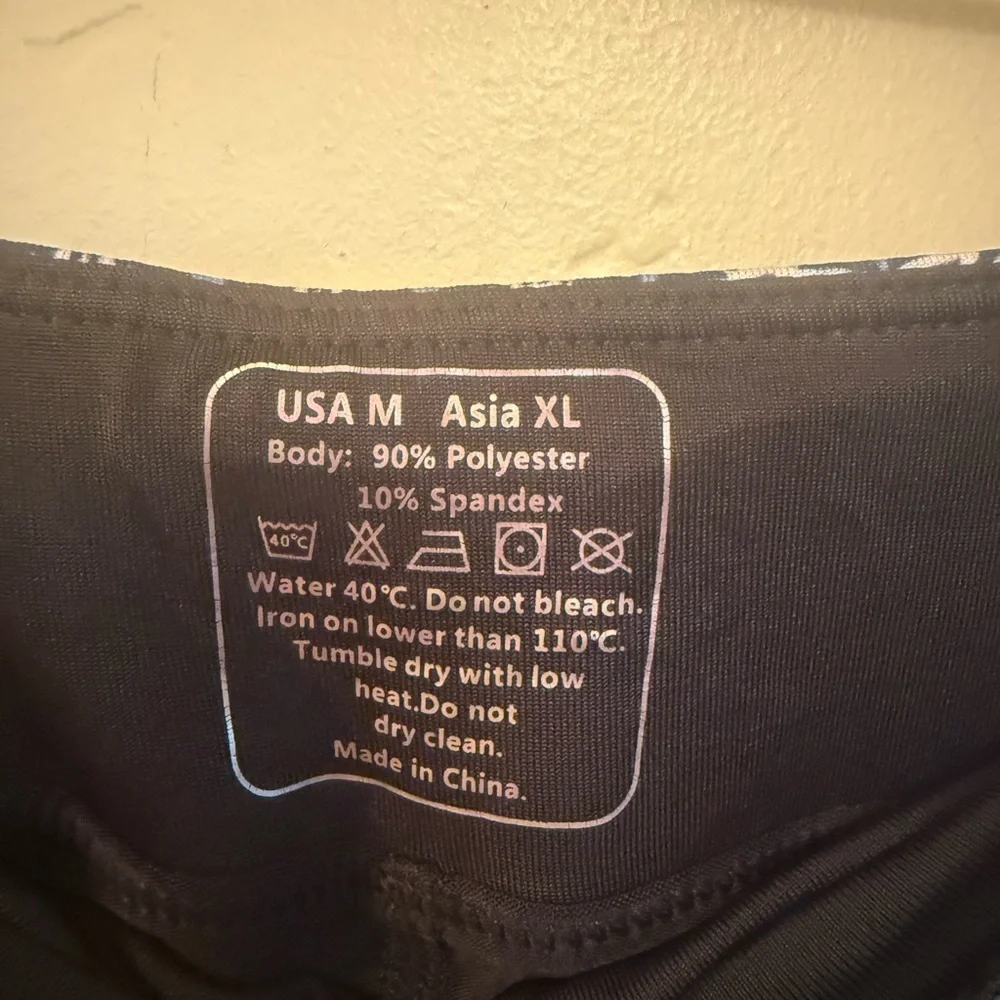 Chic Navy Patterned Mini Skirt M Sport golf